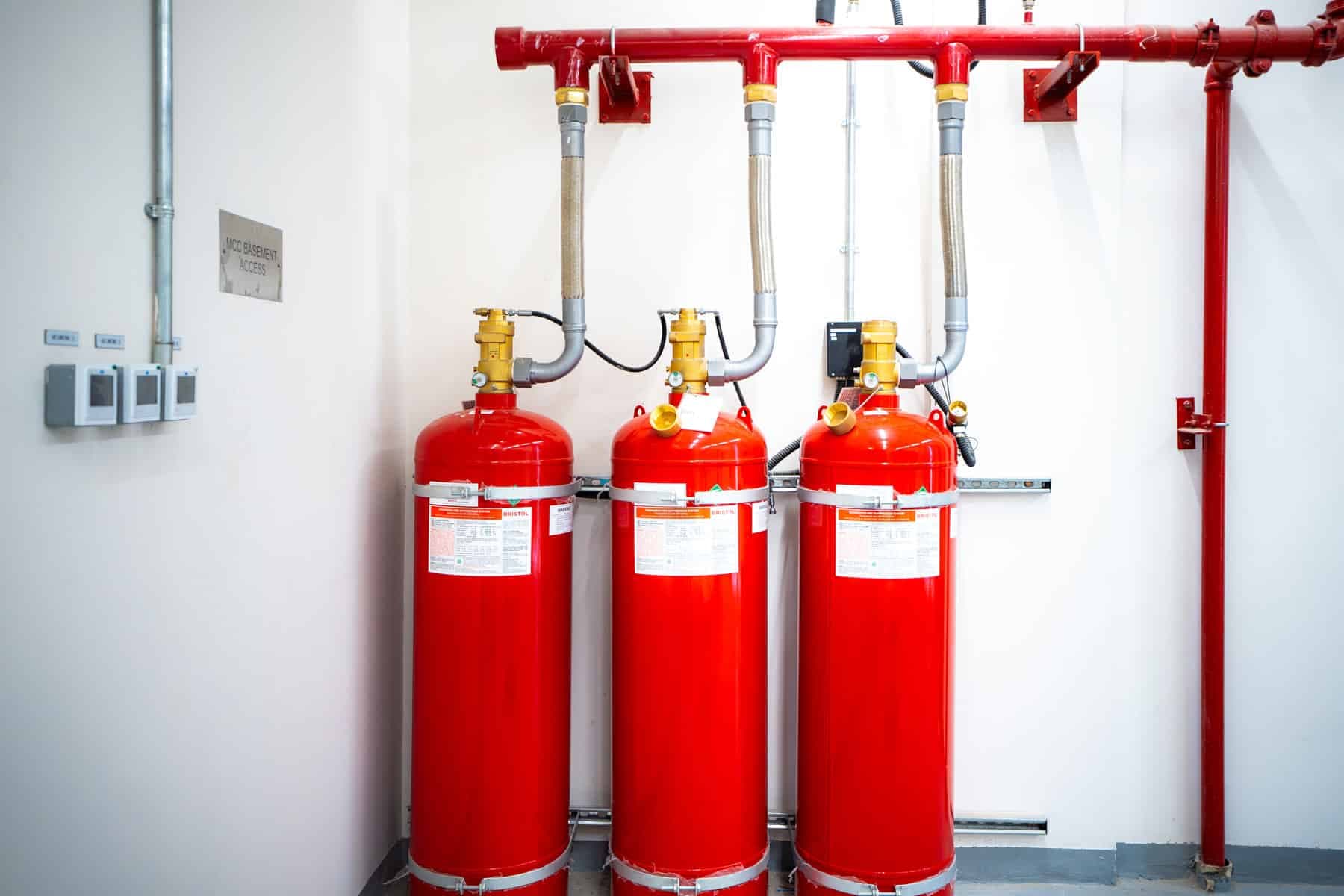 Gas Suppression System Installation